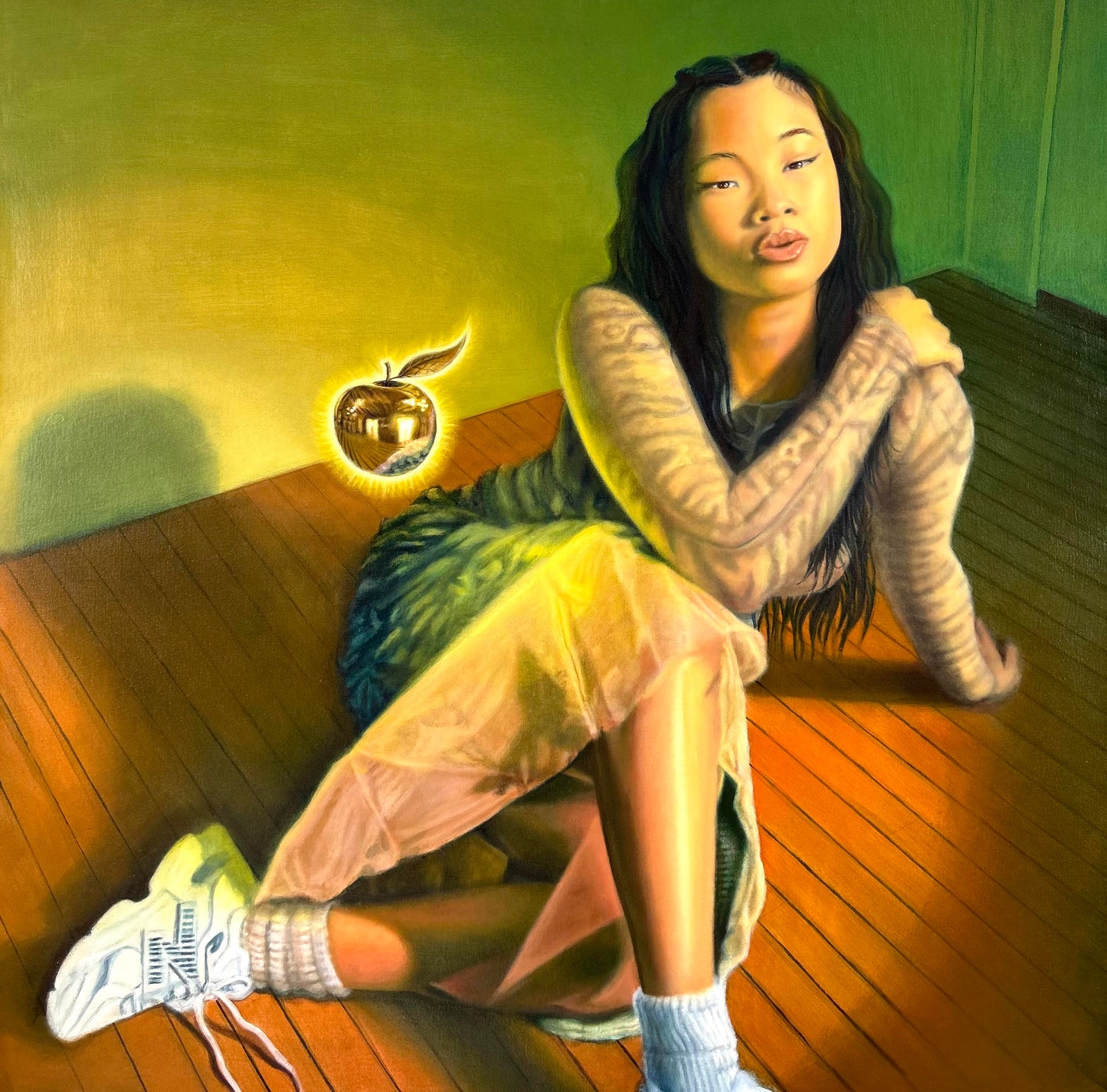 The Girl & The Golden Apple 24" Print